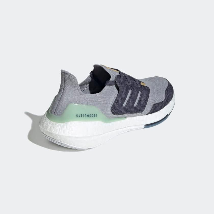 image:imageAdidas Mens Ultraboost 22 Heatrdy Running ShoesRunning ShoeHalo SilverShadow NavyLinen Green