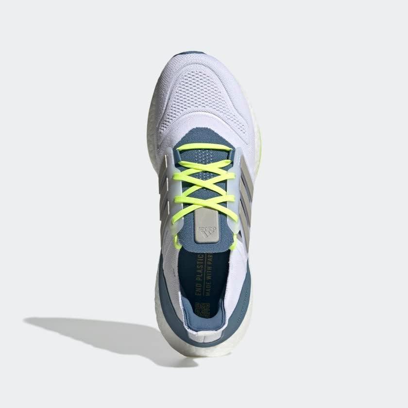 image:imageAdidas Mens Ultraboost 22 Heatrdy Running ShoesRunning ShoeWhiteMetal GreyLinen Green