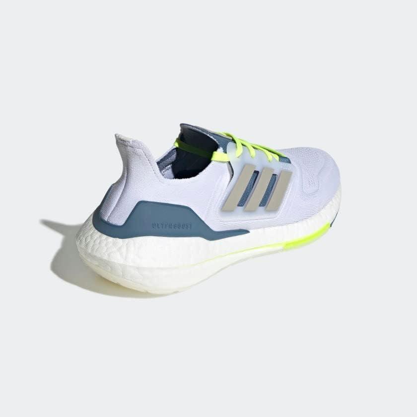 image:imageAdidas Mens Ultraboost 22 Heatrdy Running ShoesRunning ShoeWhiteMetal GreyLinen Green