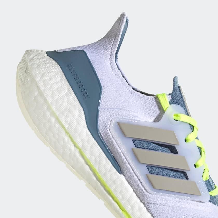 image:imageAdidas Mens Ultraboost 22 Heatrdy Running ShoesRunning ShoeWhiteMetal GreyLinen Green