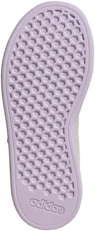 image:imageAdidas UnisexChild Grand Court 20 Elastic Lace amp Strap DiscChalk WhiteChalk WhiteBliss Lilac