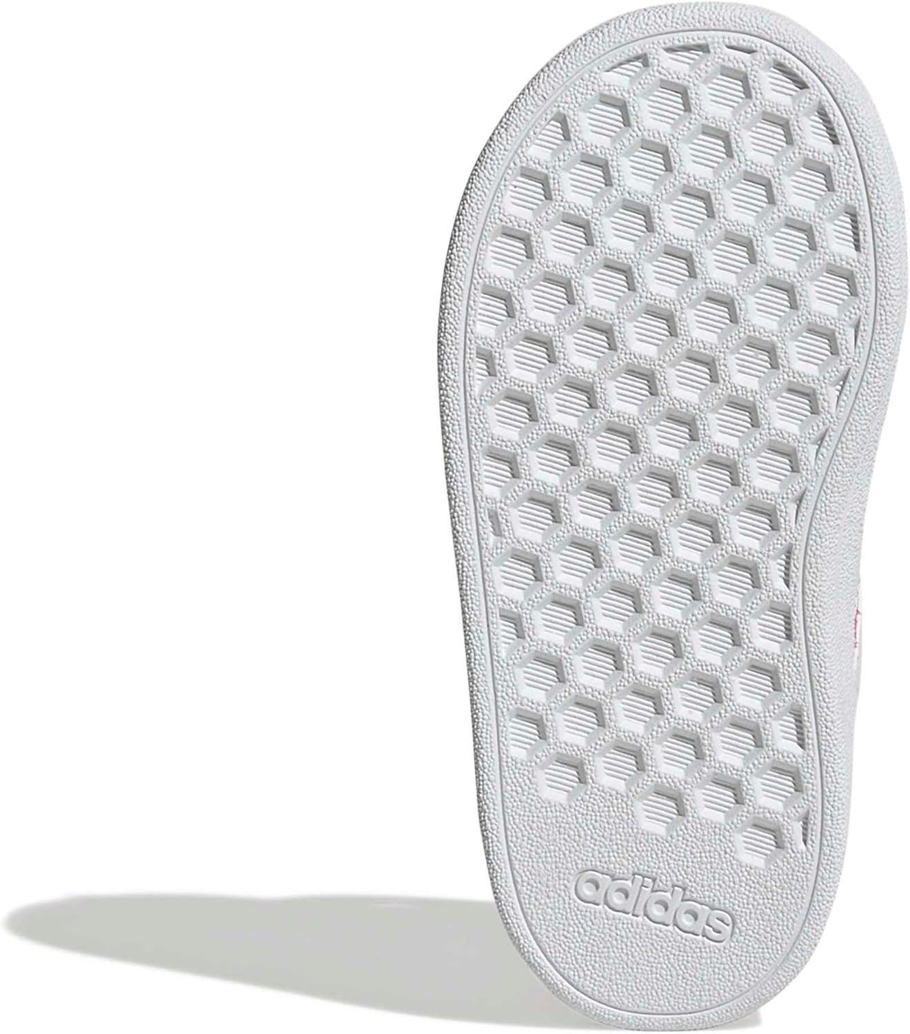 image:imageAdidas UnisexChild Grand Court 20 Elastic Lace amp Strap DiscPink FusionWhiteWhite