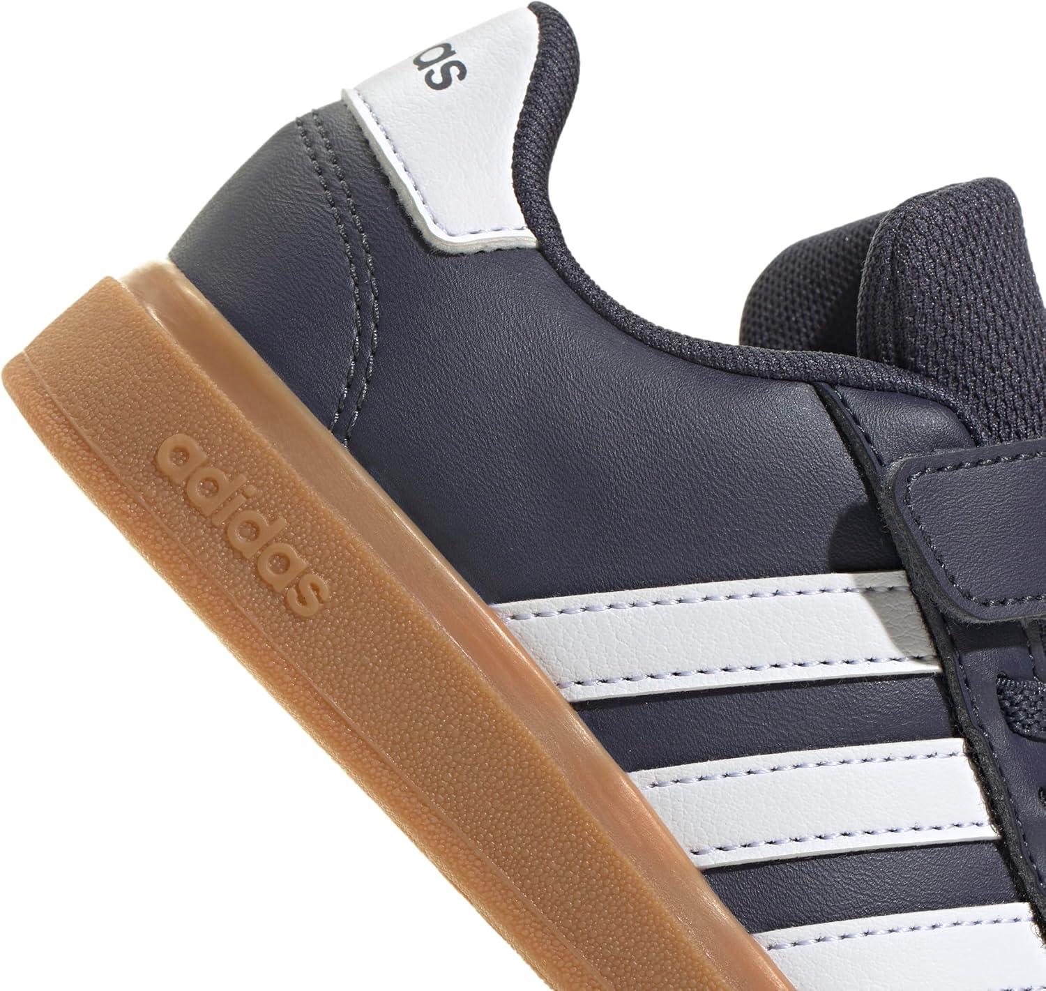 image:imageAdidas UnisexChild Grand Court 20 Elastic Lace amp Strap DiscShadow NavyWhiteGum