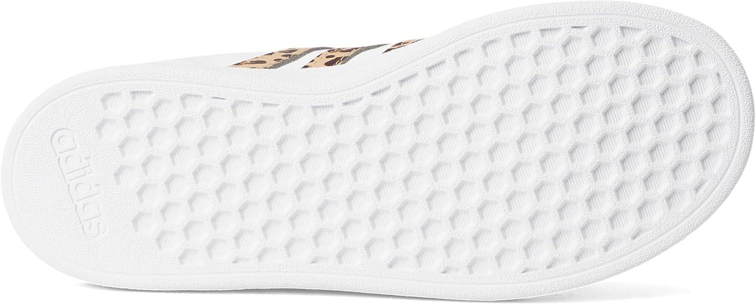 image:imageAdidas UnisexChild Grand Court 20 Elastic Lace amp Strap DiscWhiteMagic BeigeMatte Gold