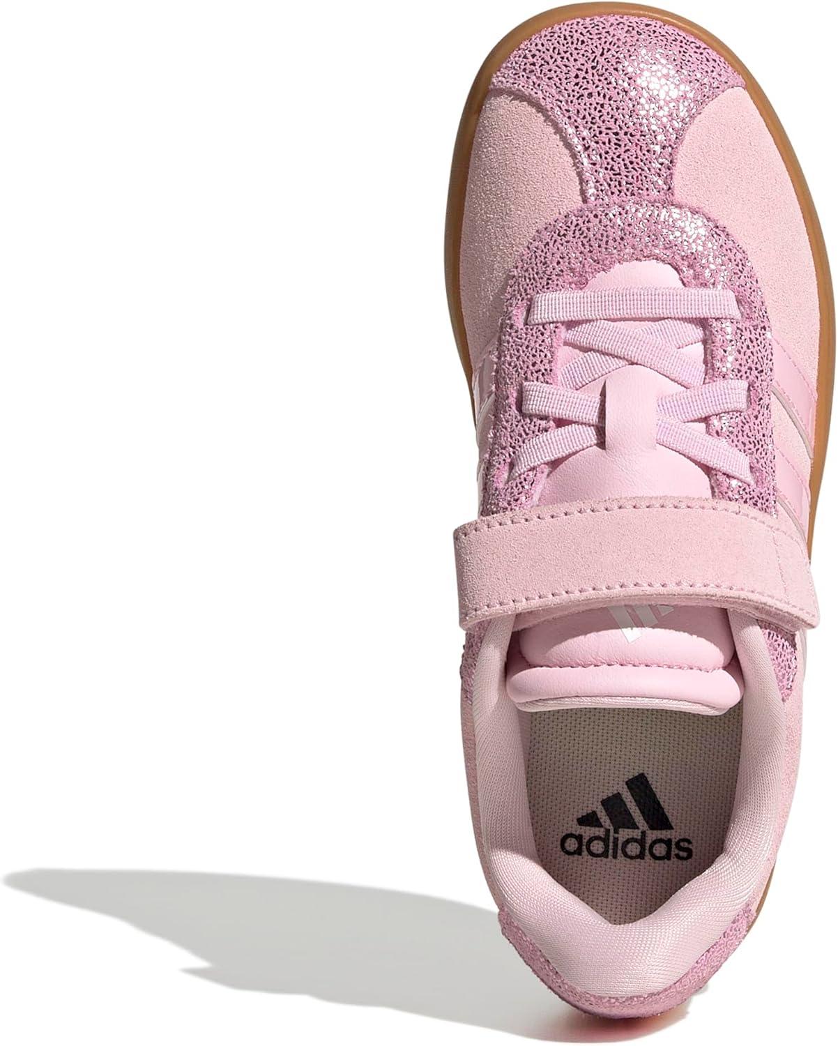 image:imageAdidas UnisexChild Vl Court 30 Elastic Lace amp StrapClear PinkClear PinkGum