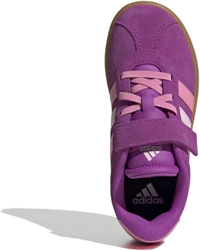 image:imageAdidas UnisexChild Vl Court 30 Elastic Lace amp StrapFlash PinkBliss PinkClear Pink