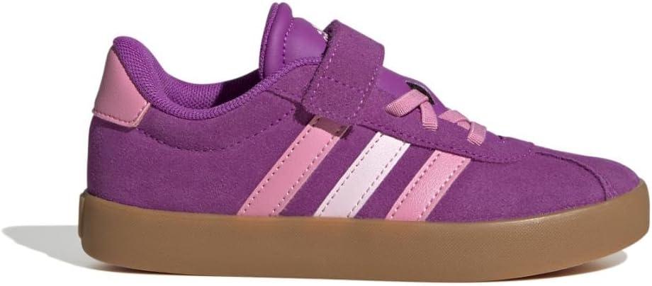 image:imageAdidas UnisexChild Vl Court 30 Elastic Lace amp StrapFlash PinkBliss PinkClear Pink