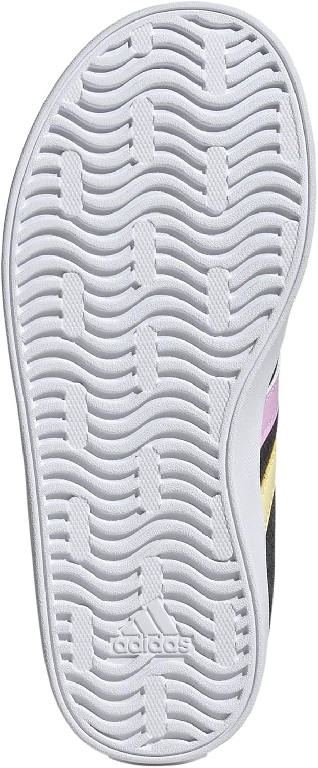 image:imageAdidas UnisexChild Vl Court 30 Elastic Lace amp StrapGreyHalo MintBliss Lilac