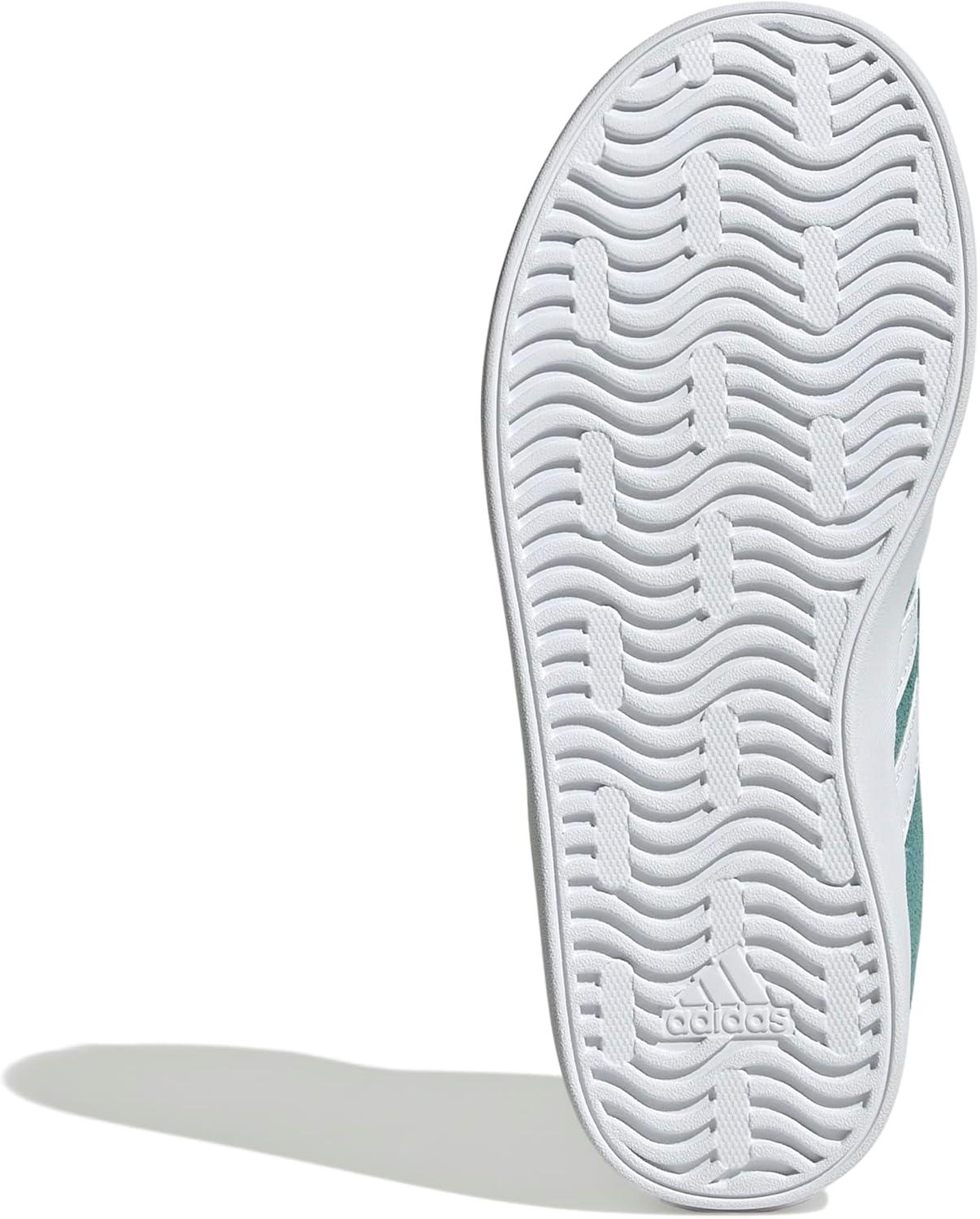 image:imageAdidas UnisexChild Vl Court 30 Elastic Lace amp StrapPowder TealWhitePreloved Teal