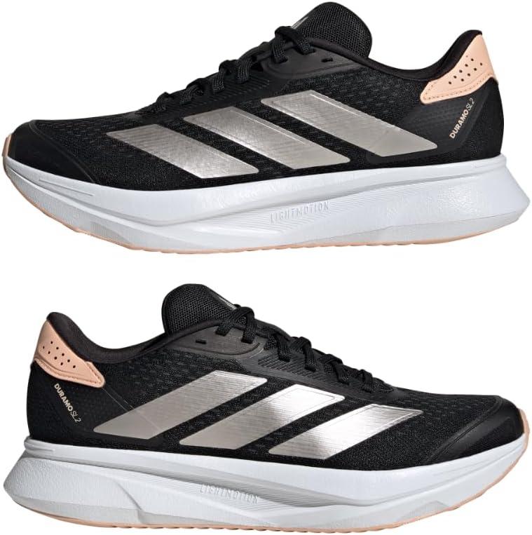 image:imageAdidas Womens Duramo Sl 2 RunningBlackChampagne MetallicPowder Coral