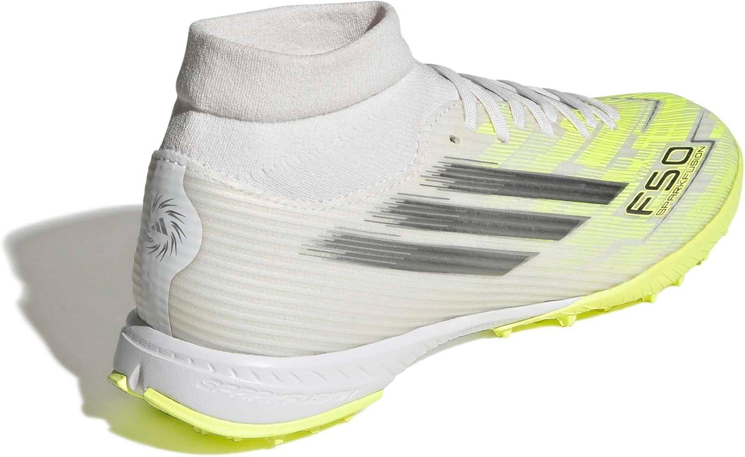 image:imageAdidas Womens F50 Sparkfusion League TurfWhiteIron MetallicYellow