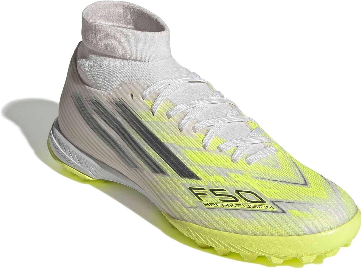 image:imageAdidas Womens F50 Sparkfusion League TurfWhiteIron MetallicYellow