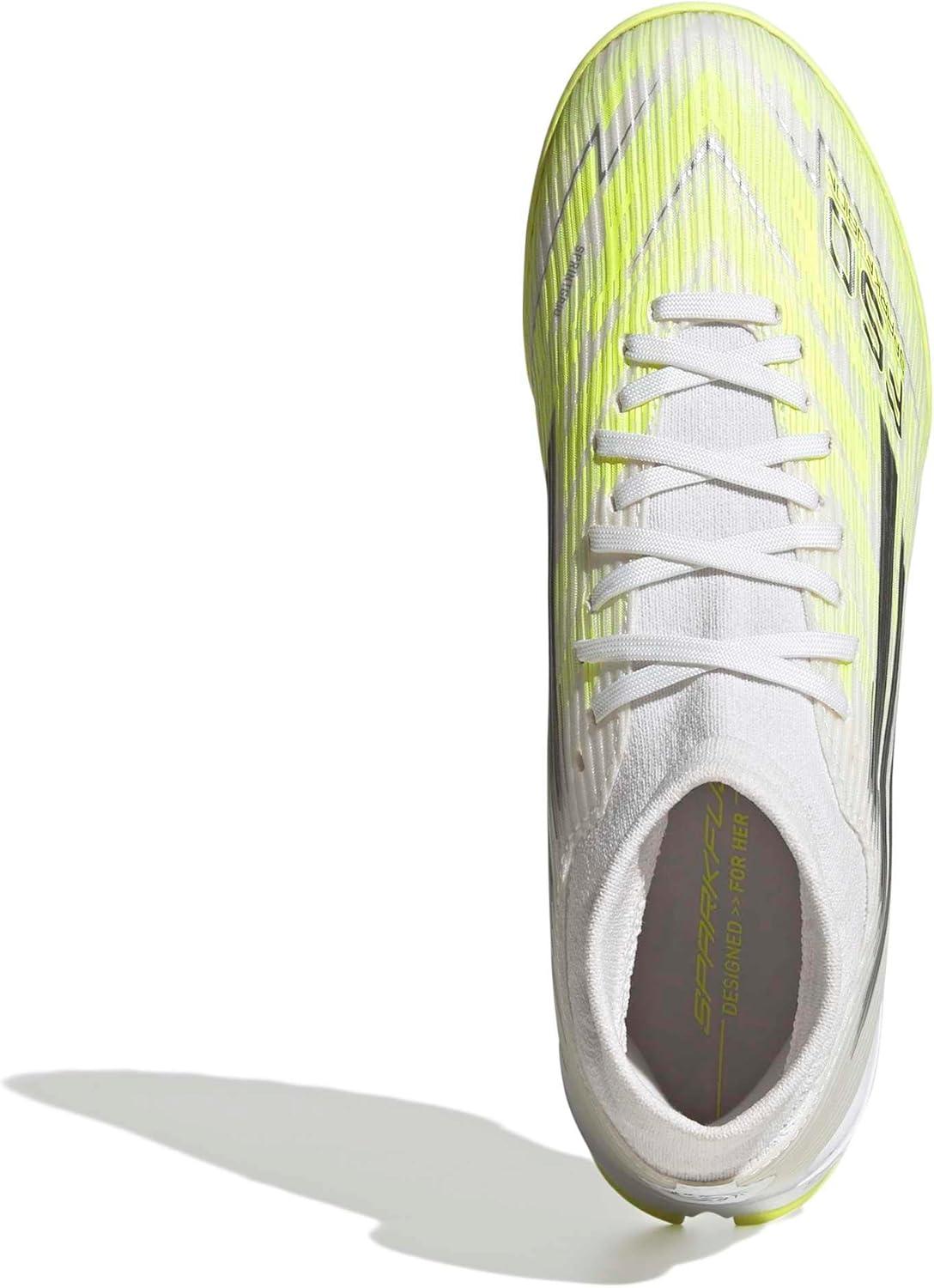 image:imageAdidas Womens F50 Sparkfusion League TurfWhiteIron MetallicYellow