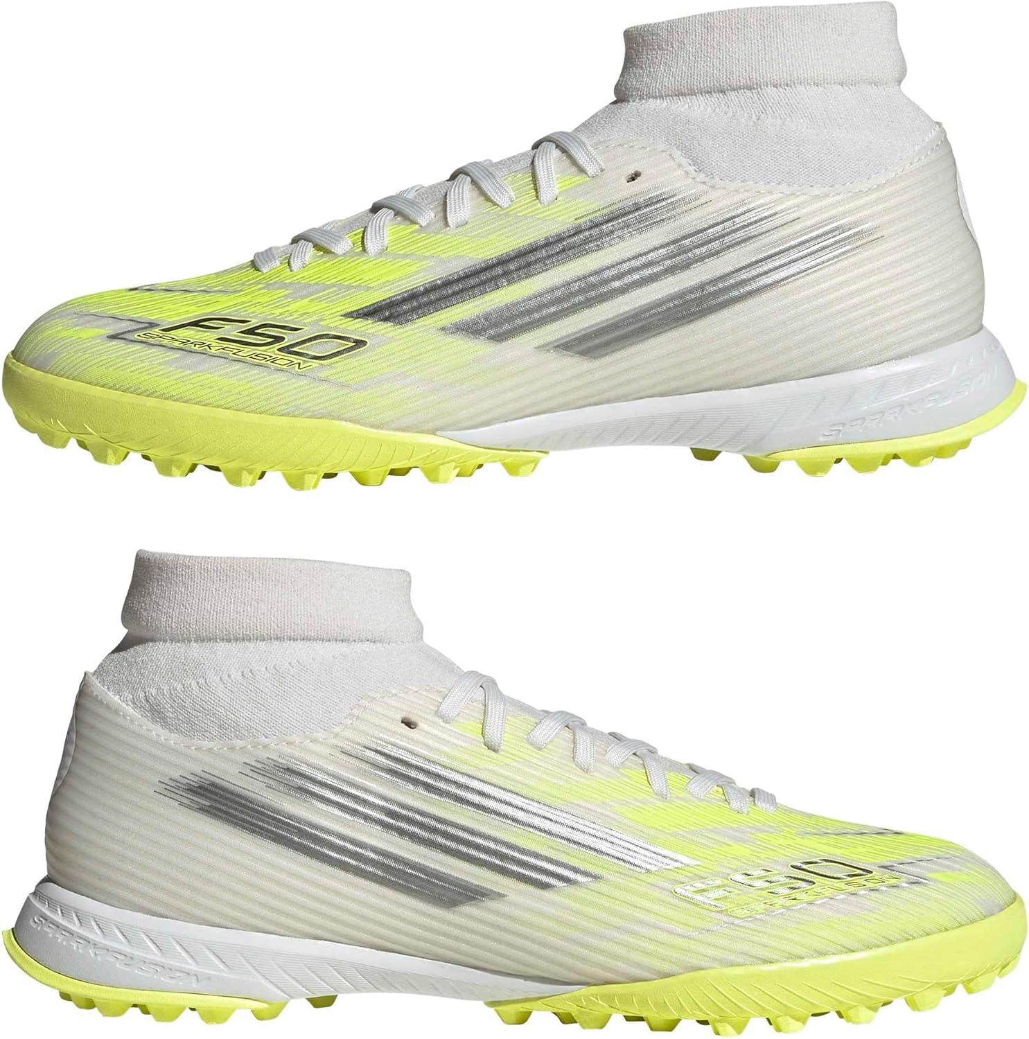 image:imageAdidas Womens F50 Sparkfusion League TurfWhiteIron MetallicYellow