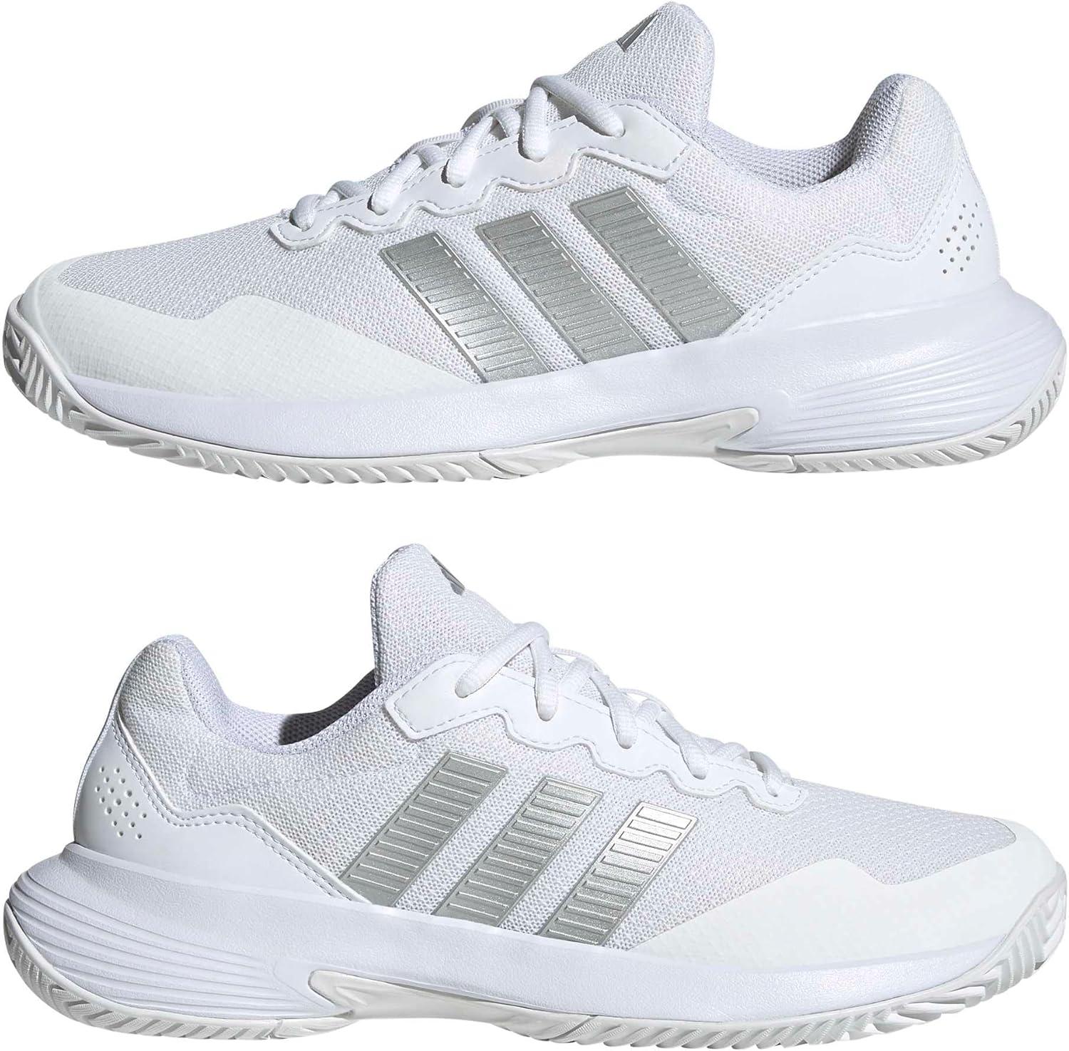 image:imageAdidas Womens Gamecourt 2 WSneakerWhiteSilver MetallicSilver Metallic