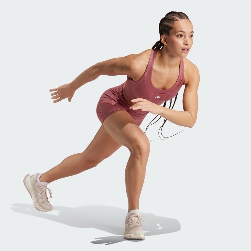 image:imageAdidas Womens Own The Run Short LeggingsPreloved Crimson