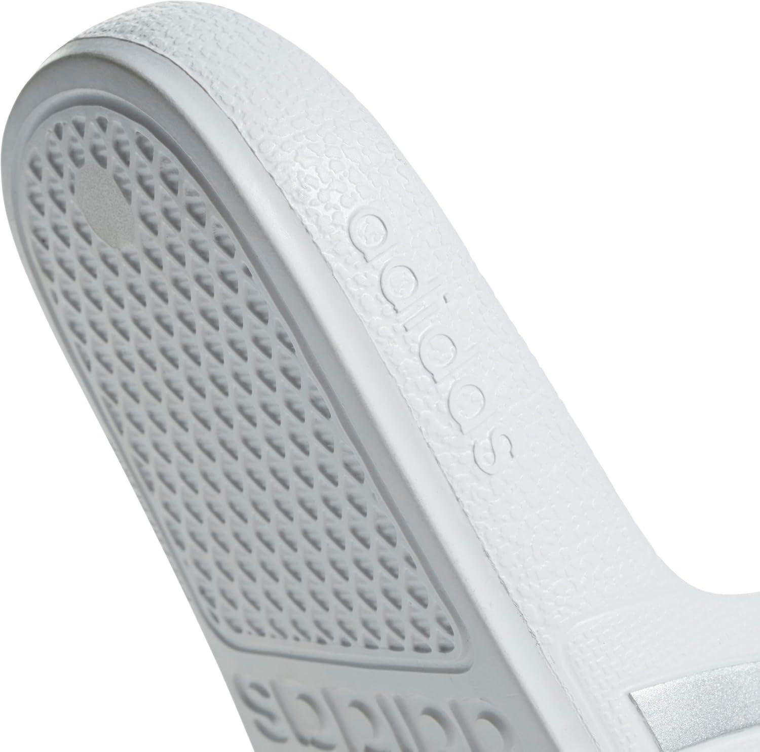 image:imageadidas Boys Adilette SandalWhiteSilver MetallicWhite
