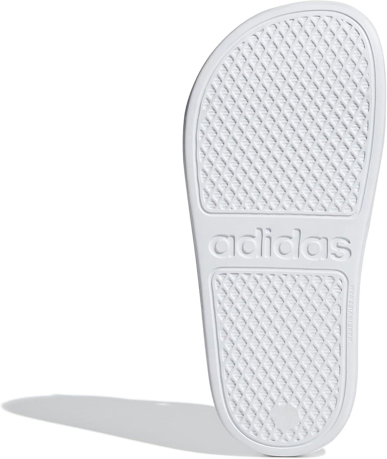 image:imageadidas Boys Adilette SandalWhiteSilver MetallicWhite