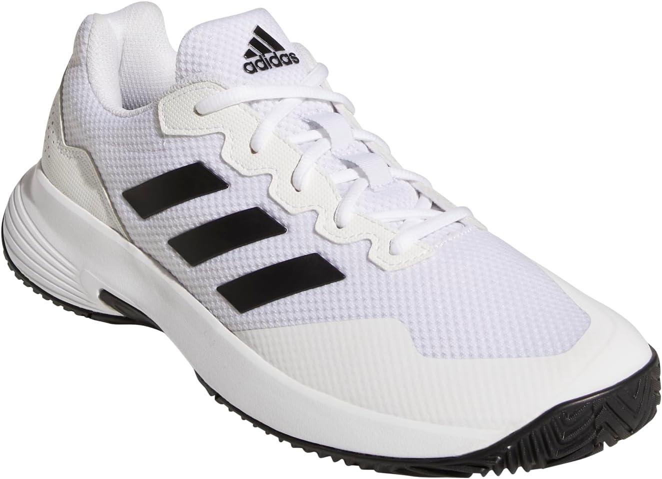 image:imageadidas Mens Gamecourt 20 Tennis ShoeWhiteBlackWhite