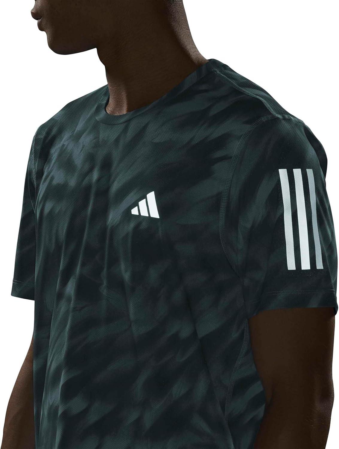 image:imageadidas Mens Own The Run All Over Printed TShirtMint TonPreloved Teal