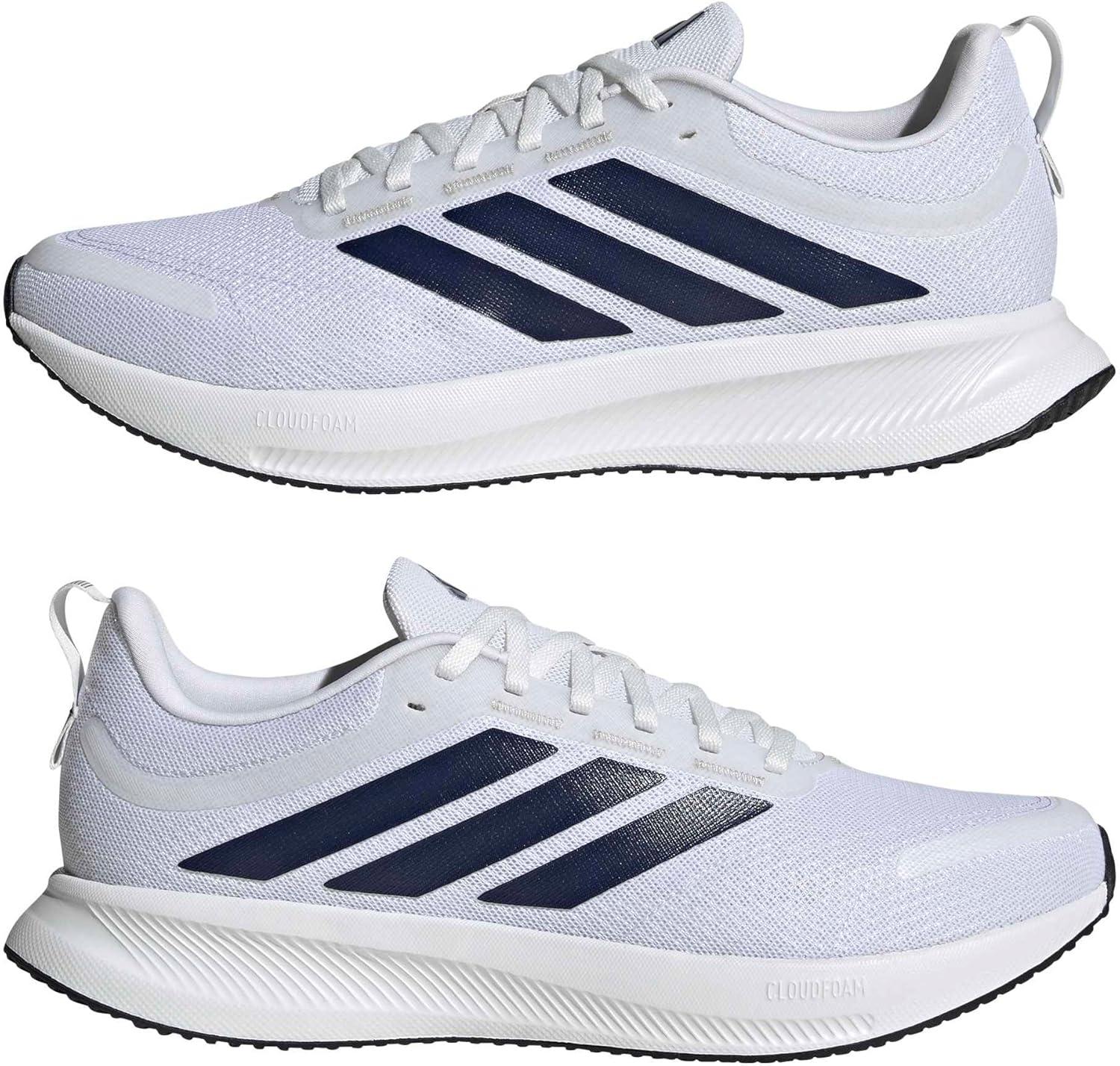 image:imageadidas Mens Runblaze Running Sneakers Shoes WhiteWhiteDark BlueBlack