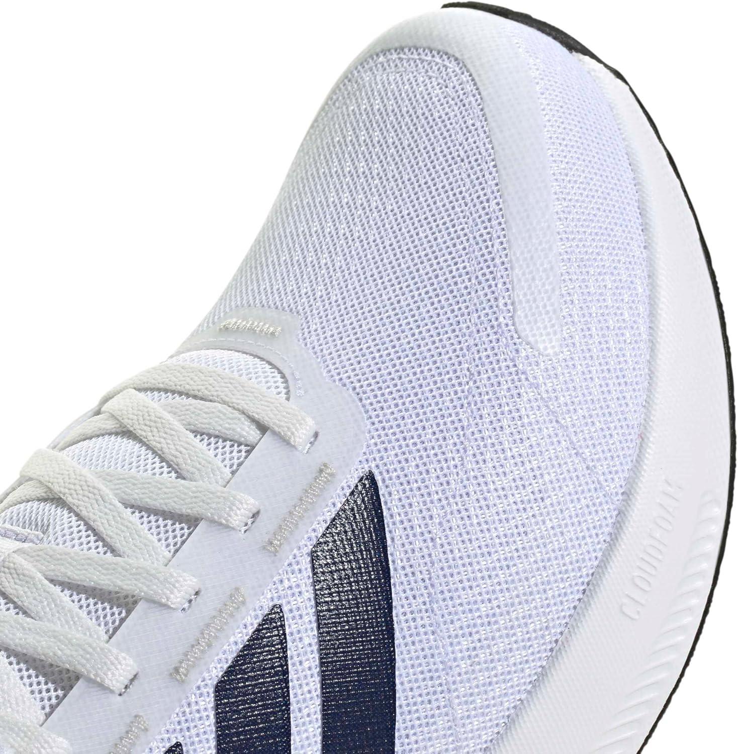 image:imageadidas Mens Runblaze Running Sneakers Shoes WhiteWhiteDark BlueBlack