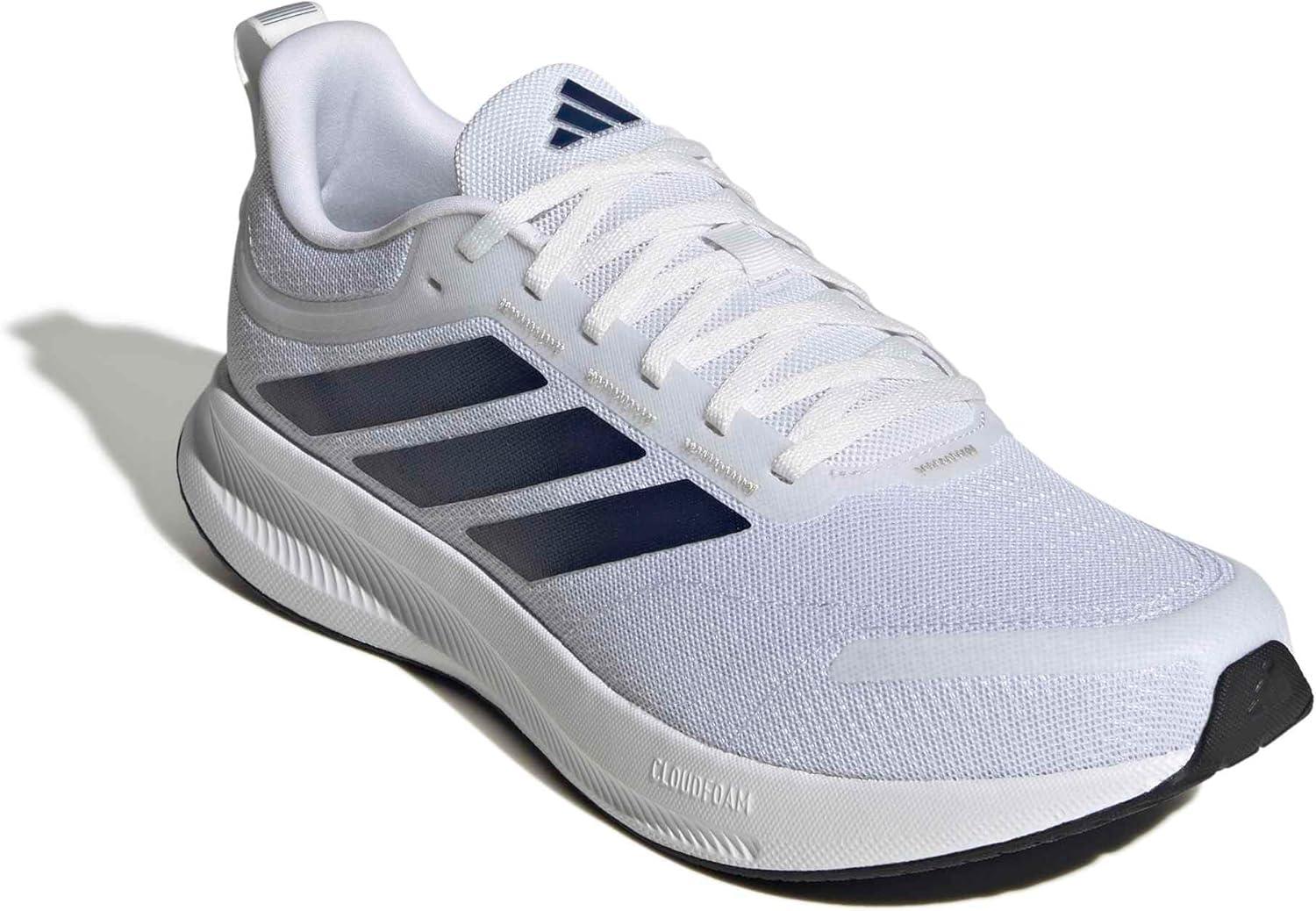 image:imageadidas Mens Runblaze Running Sneakers Shoes WhiteWhiteDark BlueBlack