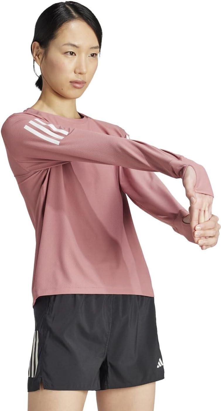 image:imageadidas Womens Own The Run Long Sleeve TeePreloved Crimson