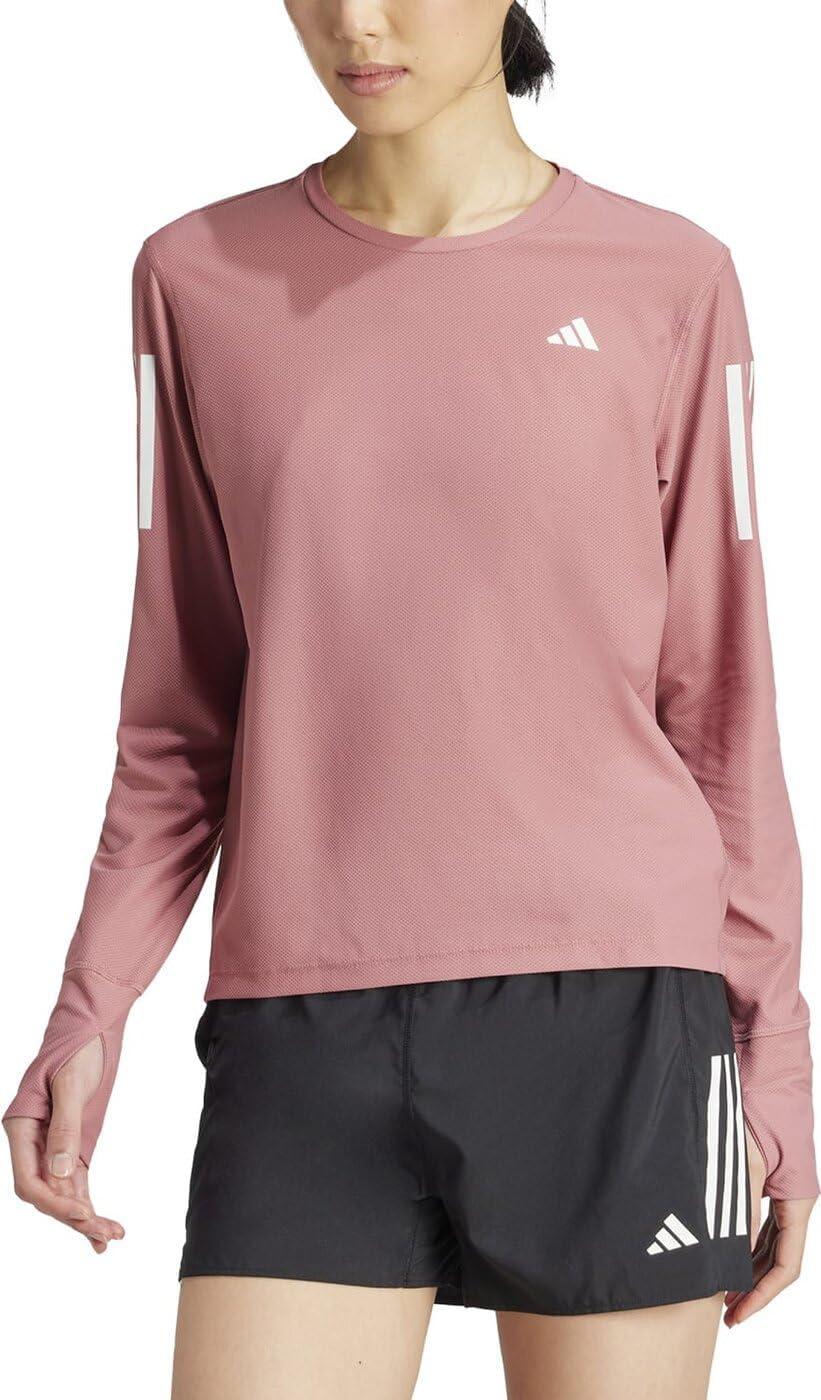 image:imageadidas Womens Own The Run Long Sleeve TeePreloved Crimson