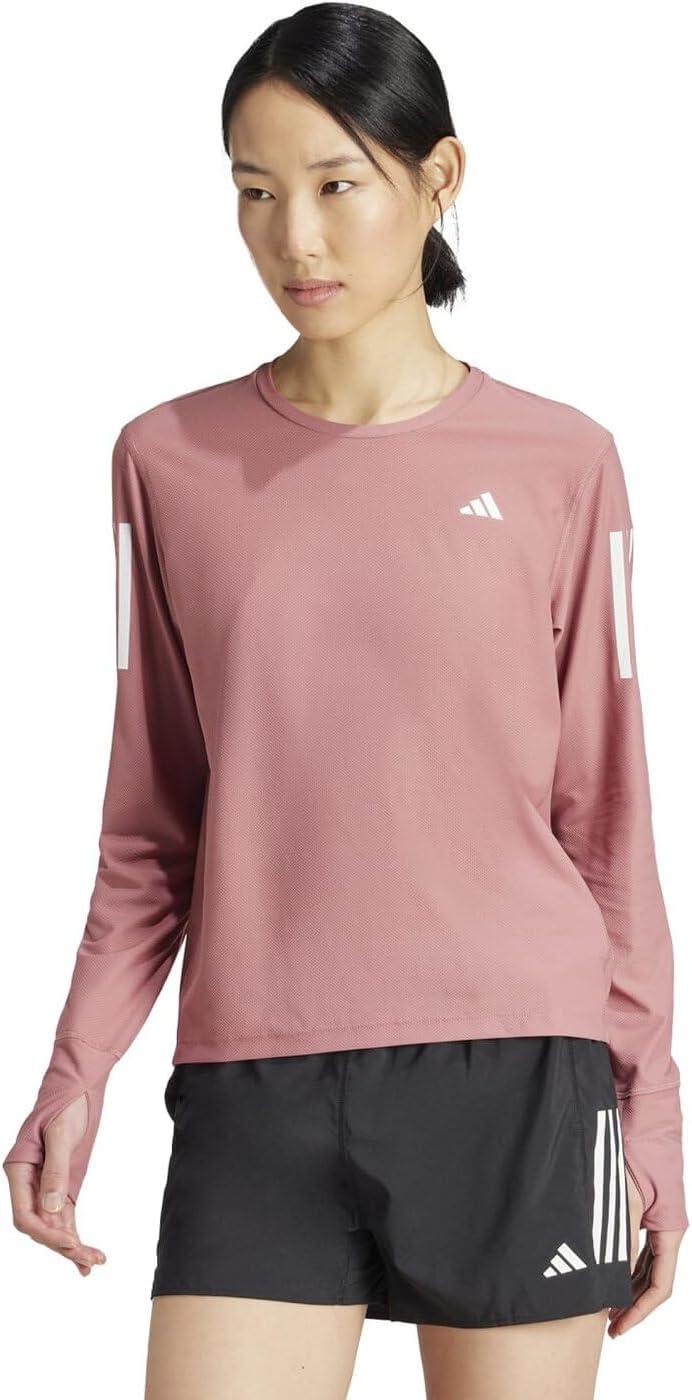 image:imageadidas Womens Own The Run Long Sleeve TeePreloved Crimson