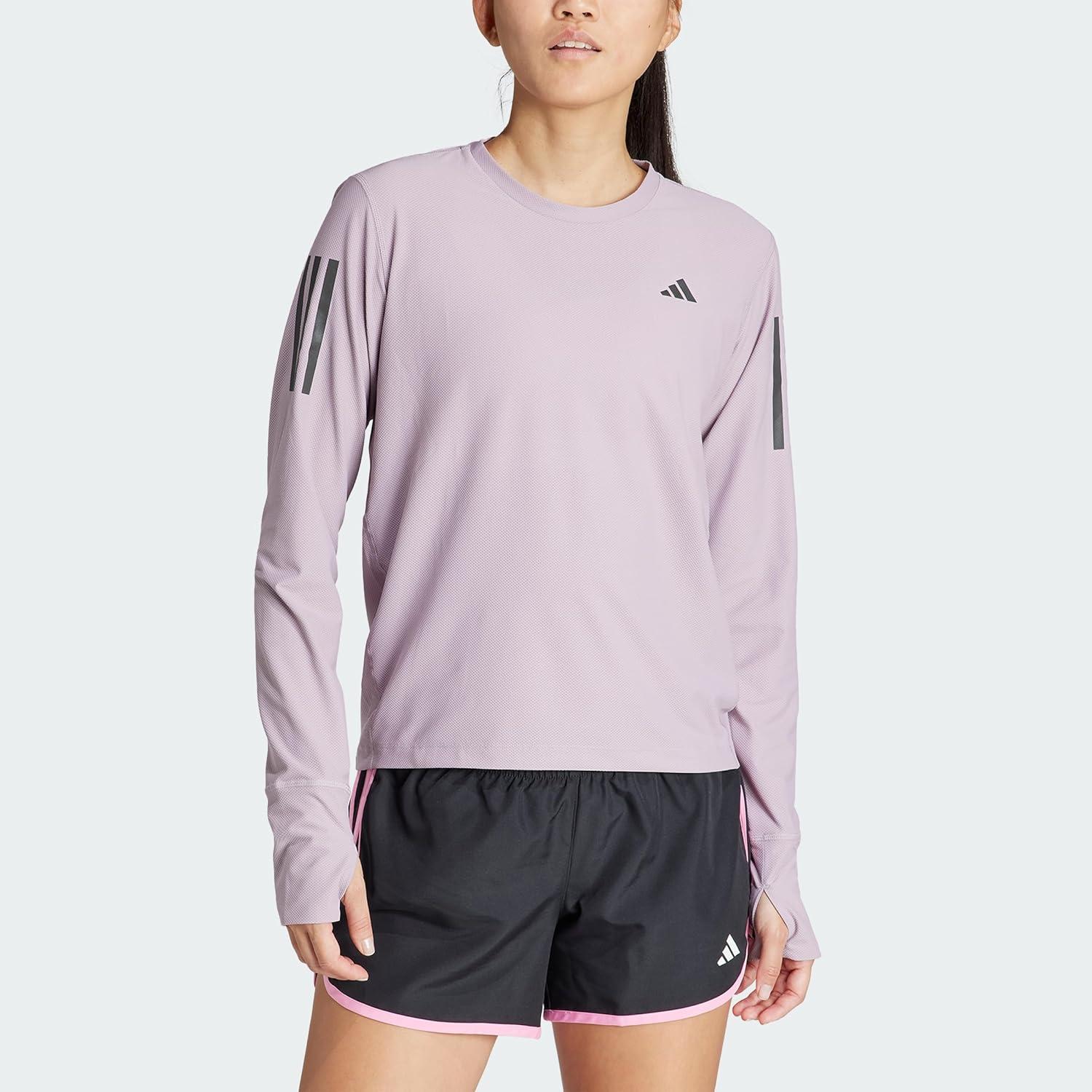 image:imageadidas Womens Own The Run Long Sleeve TeePreloved Fig