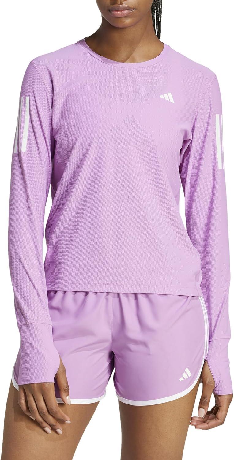 image:imageadidas Womens Own The Run Long Sleeve TeePreloved Purple