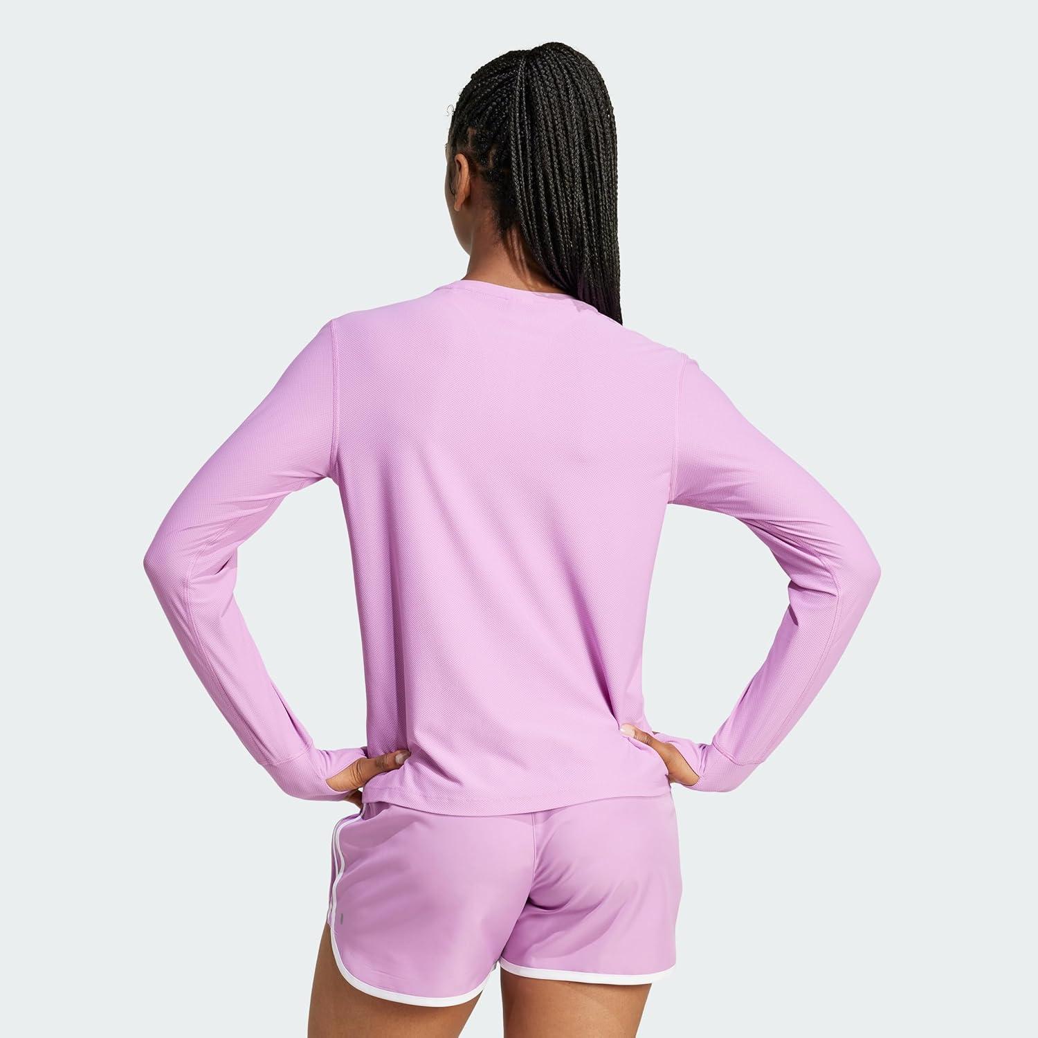 image:imageadidas Womens Own The Run Long Sleeve TeePreloved Purple