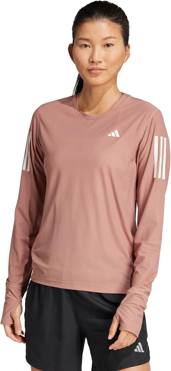 image:imageadidas Womens Own The Run Long Sleeve TeeWarm Clay