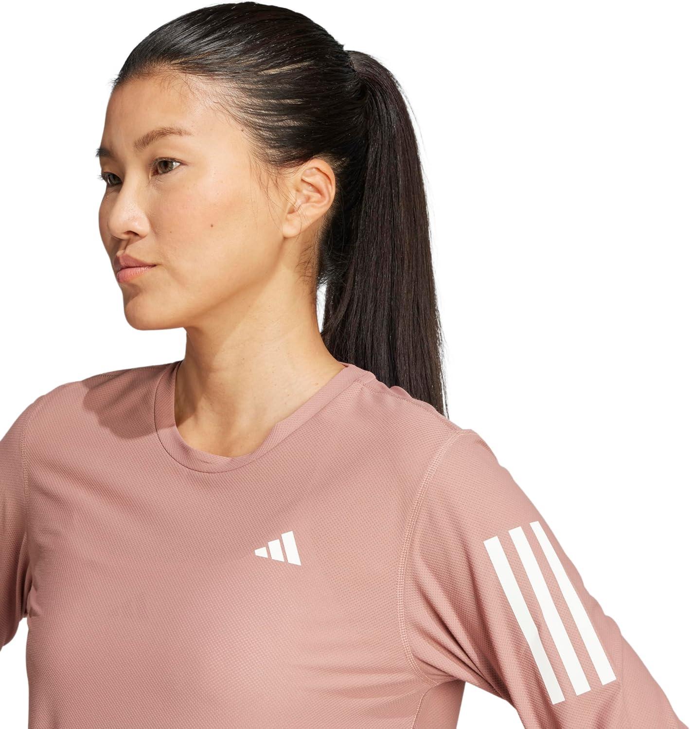 image:imageadidas Womens Own The Run Long Sleeve TeeWarm Clay