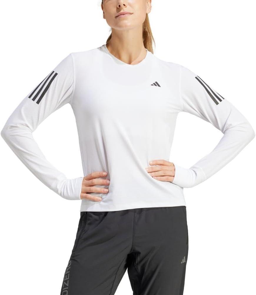 image:imageadidas Womens Own The Run Long Sleeve TeeWhite