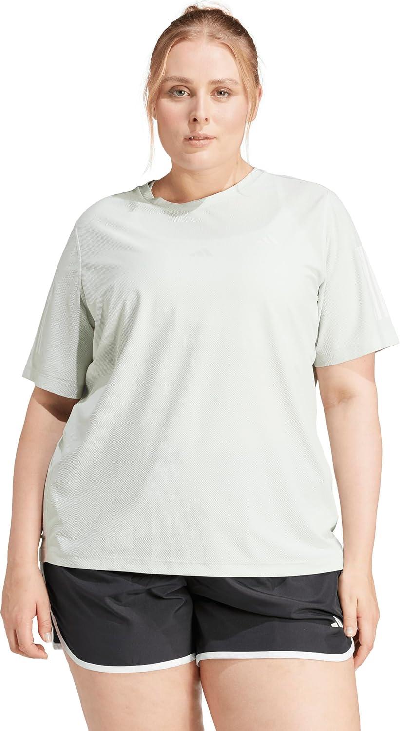 image:imageadidas Womens Own The Run TShirtLinen Green
