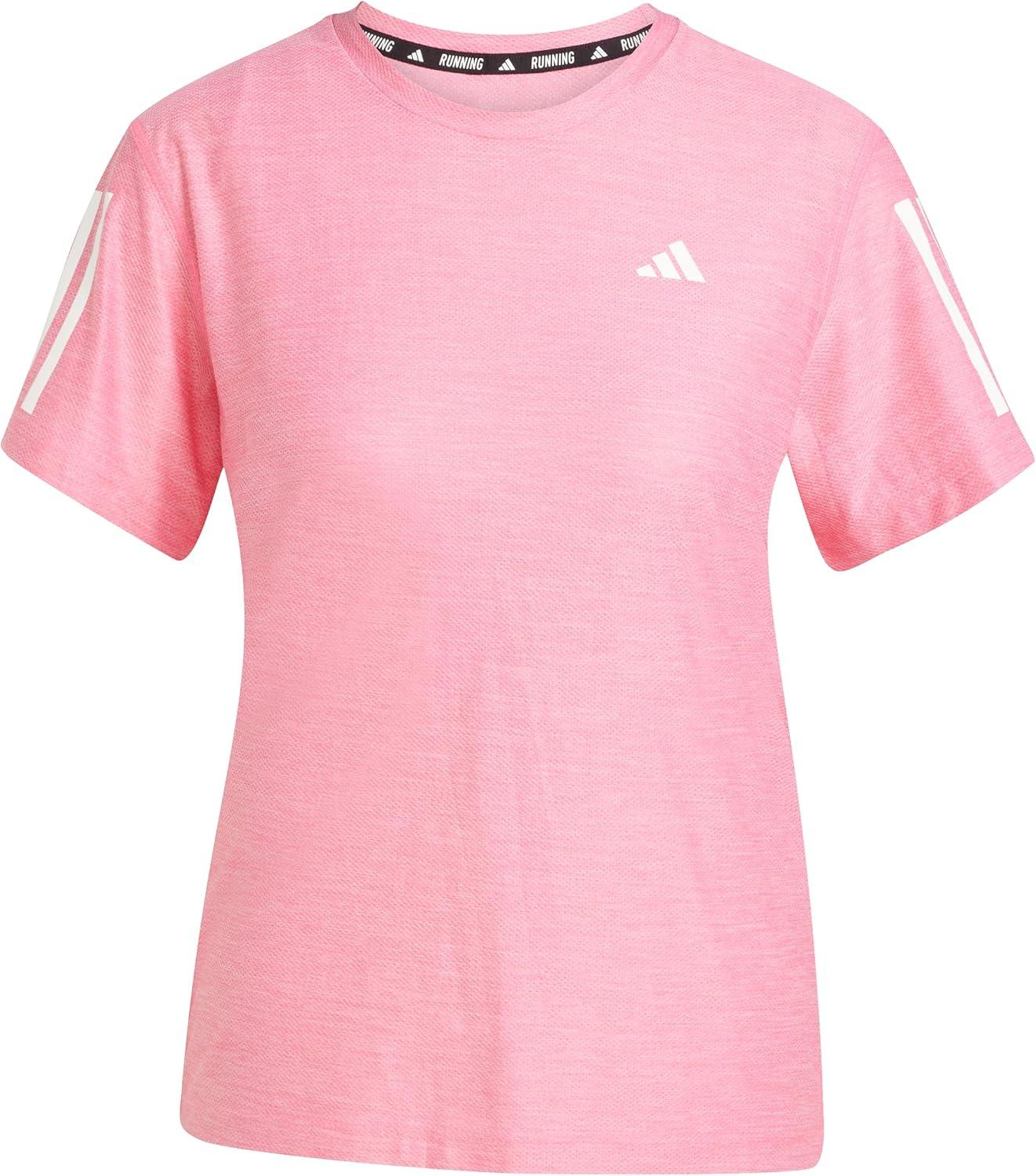 image:imageadidas Womens Own The Run TShirtLucid PinkWhite