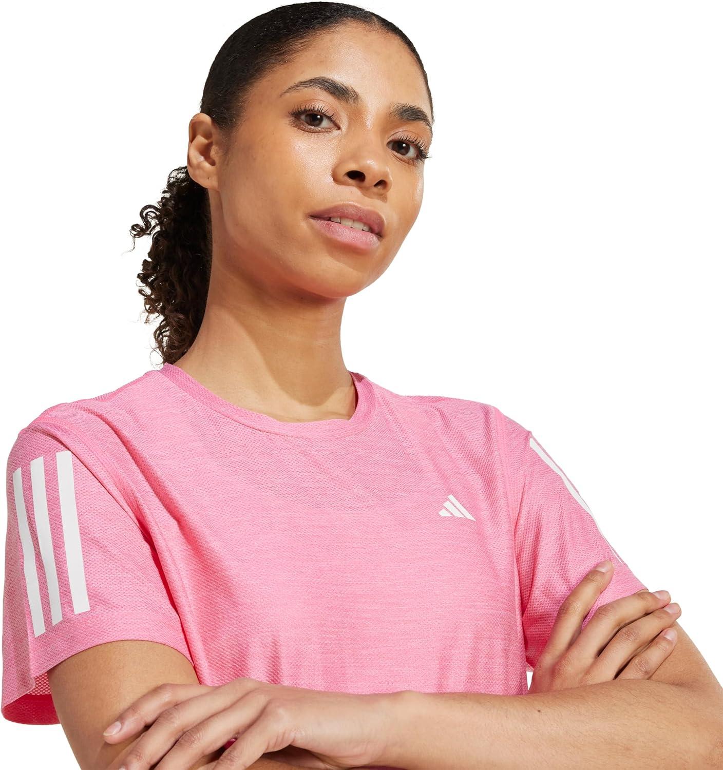 image:imageadidas Womens Own The Run TShirtLucid PinkWhite