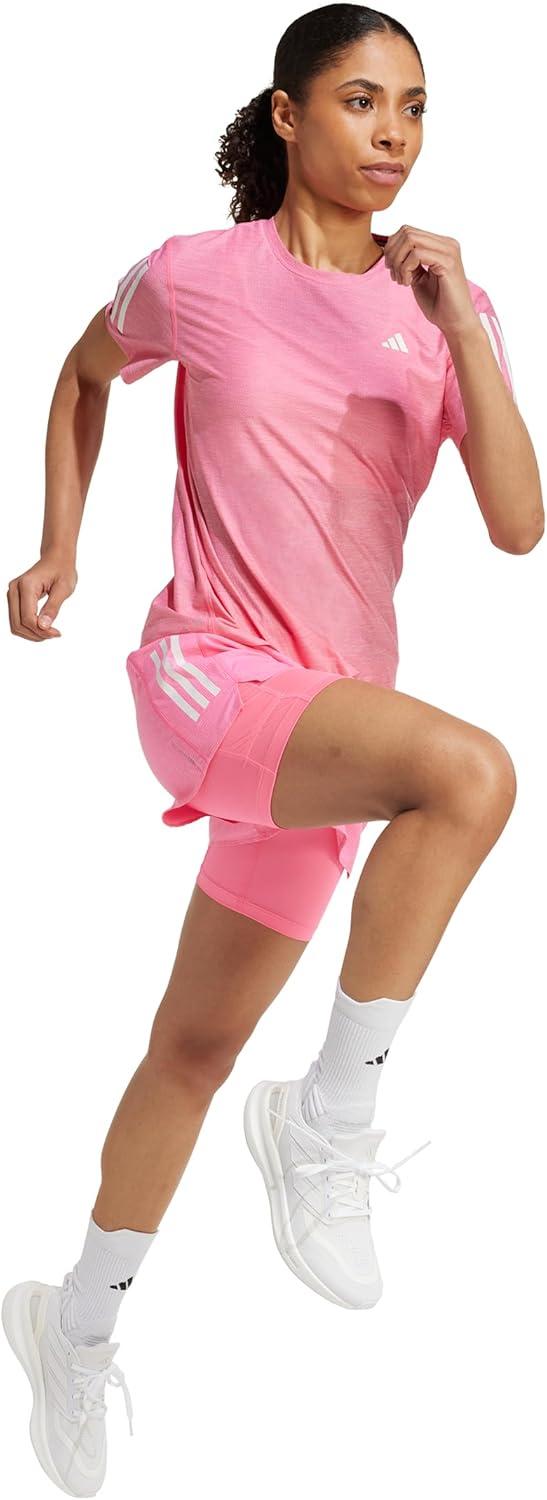 image:imageadidas Womens Own The Run TShirtLucid PinkWhite
