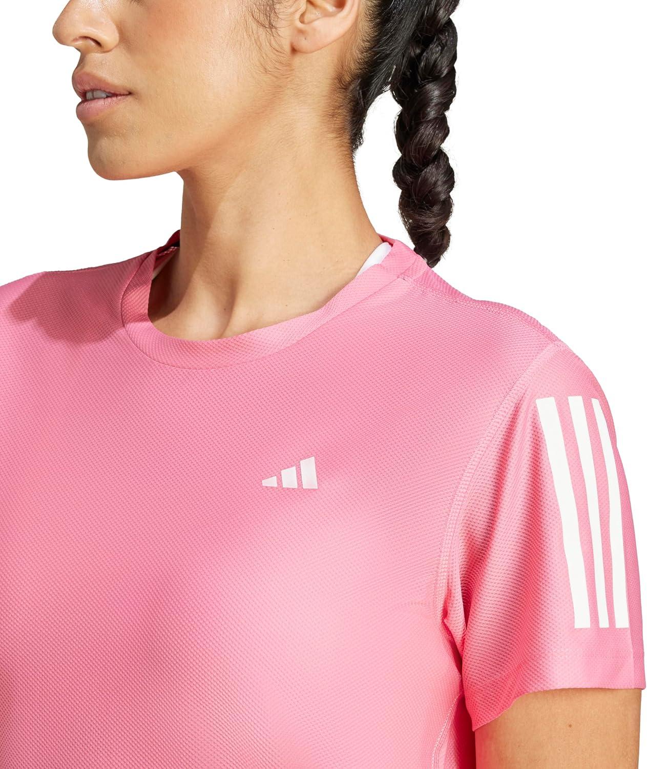 image:imageadidas Womens Own The Run TShirtPink Fusion