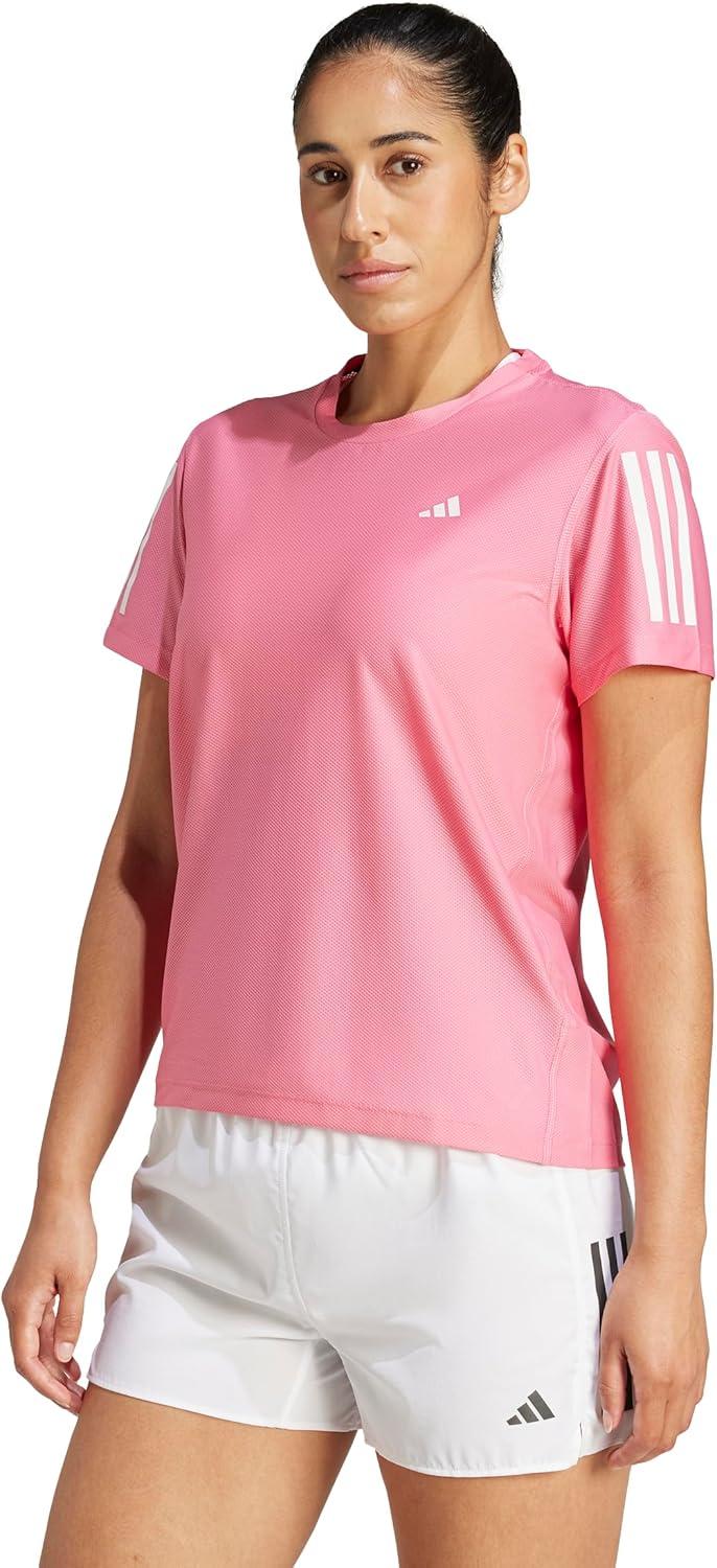 image:imageadidas Womens Own The Run TShirtPink Fusion