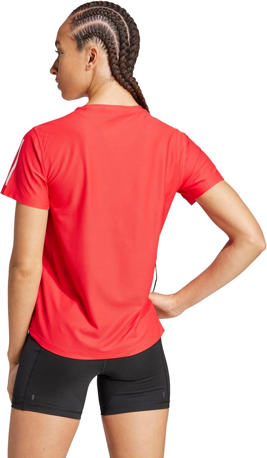 image:imageadidas Womens Own The Run TShirtPure Ruby
