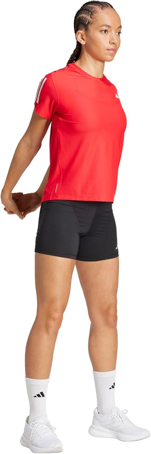 image:imageadidas Womens Own The Run TShirtPure Ruby