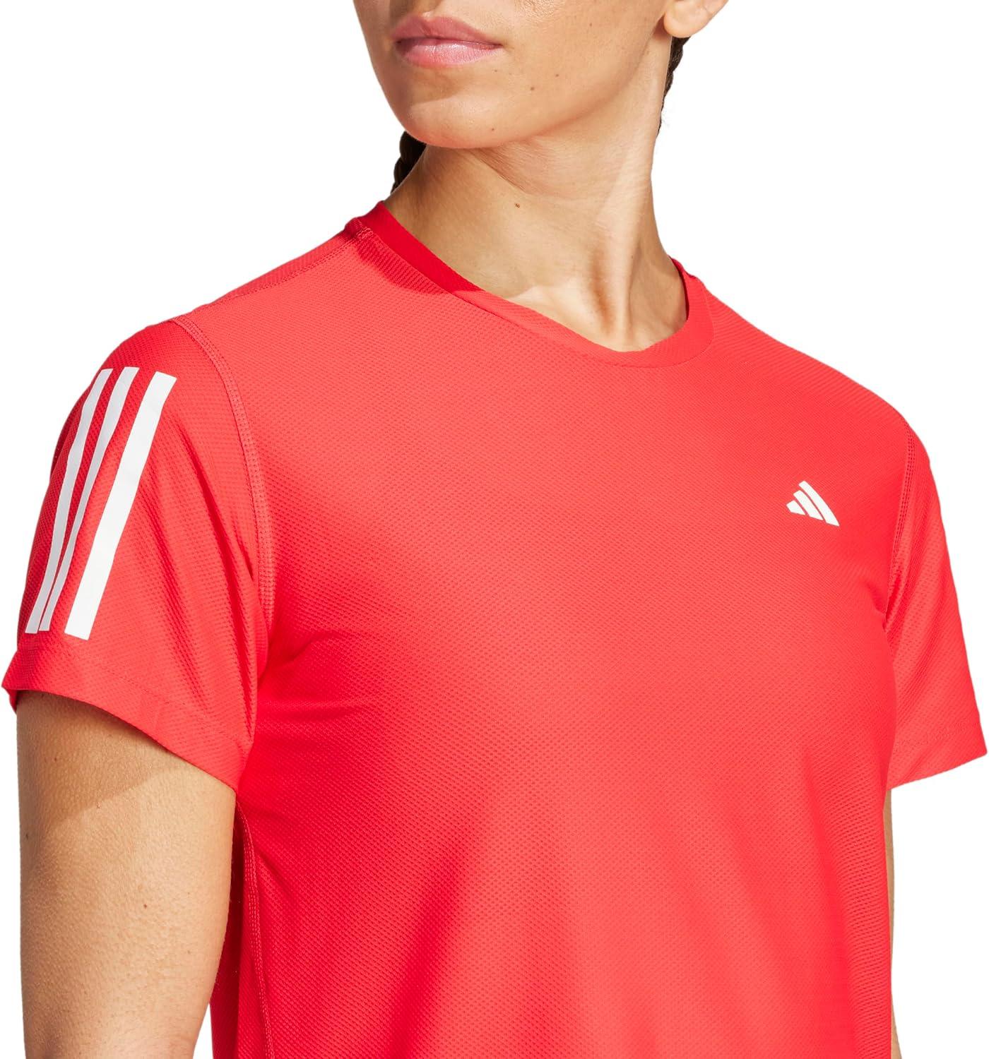 image:imageadidas Womens Own The Run TShirtPure Ruby