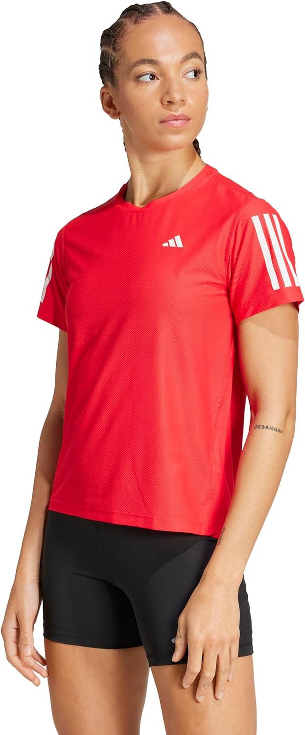 image:imageadidas Womens Own The Run TShirtPure Ruby