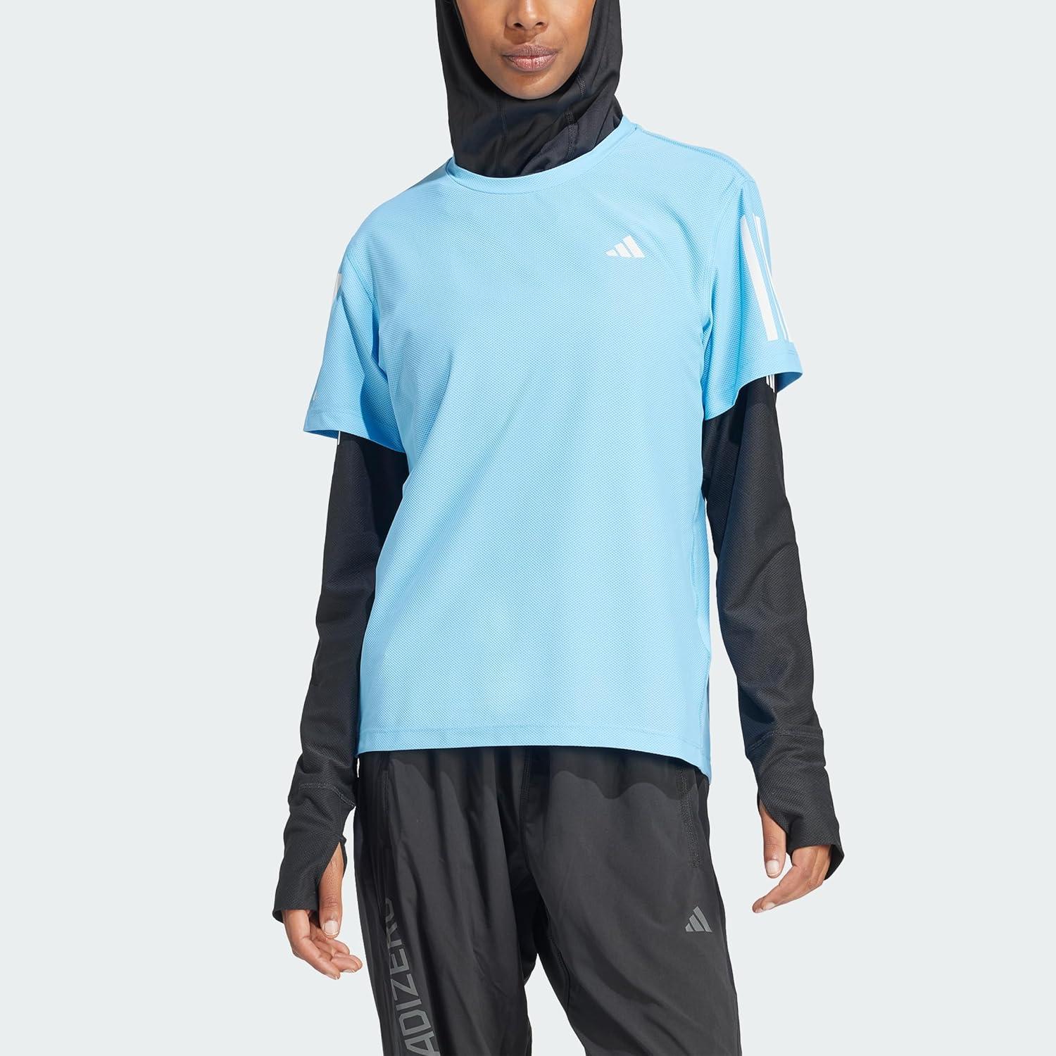 image:imageadidas Womens Own The Run TShirtSemi Blue Burst