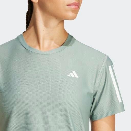 image:imageadidas Womens Own The Run TShirtSilver Green