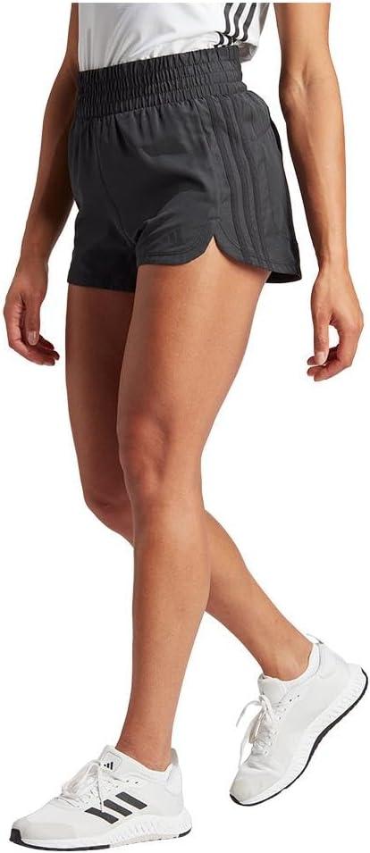 image:imageadidas Womens Pacer Training 3Stripes Woven HighRise ShortsBlack