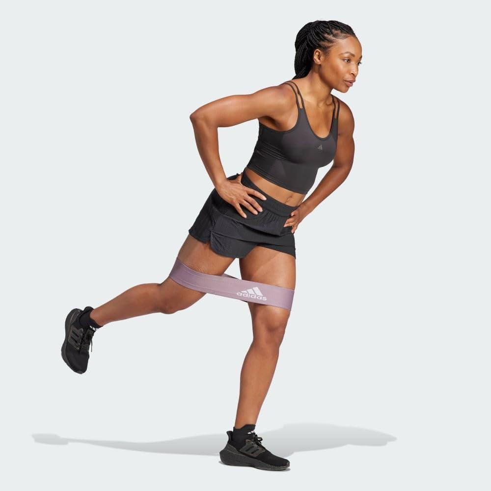 image:imageadidas Womens Pacer Training 3Stripes Woven HighRise ShortsBlackBlack